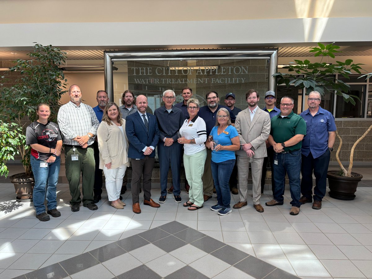GovEvers's tweet image. Appleton was voted the best-tasting tap water in Wisconsin, so I had to see what all the fuss was about!
We're working to make sure every Wisconsin kid, family, and community has the clean, safe (and great-tasting!) water they deserve.