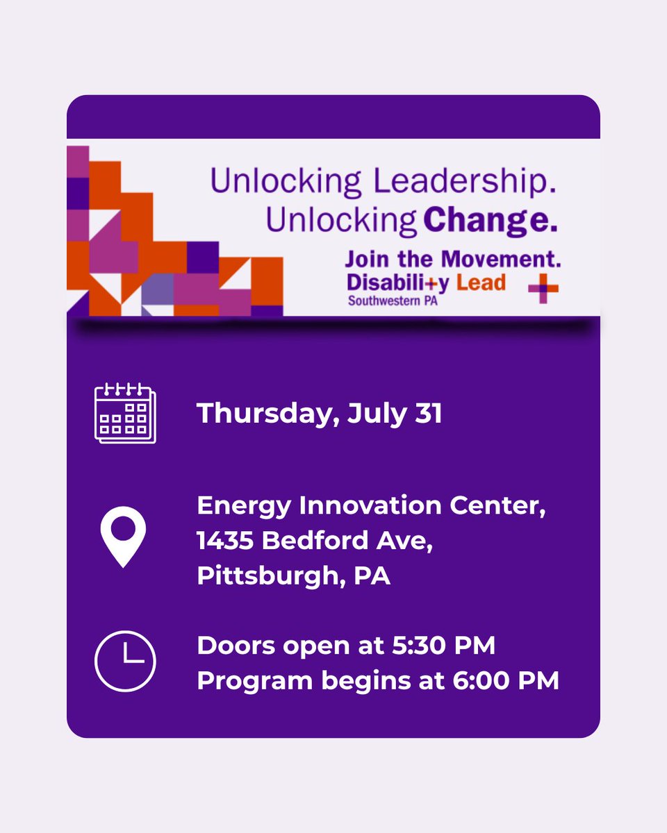 KesslerFdn's tweet image. Are you passionate about supporting future leaders in Pennsylvania? Join one of our grantees, Disability Lead, at their Southwestern Pennsylvania launch event on July 31! To register, visit: disabilitylead.org/events/disabil…
Disability Lead is a transformative organization that supports…