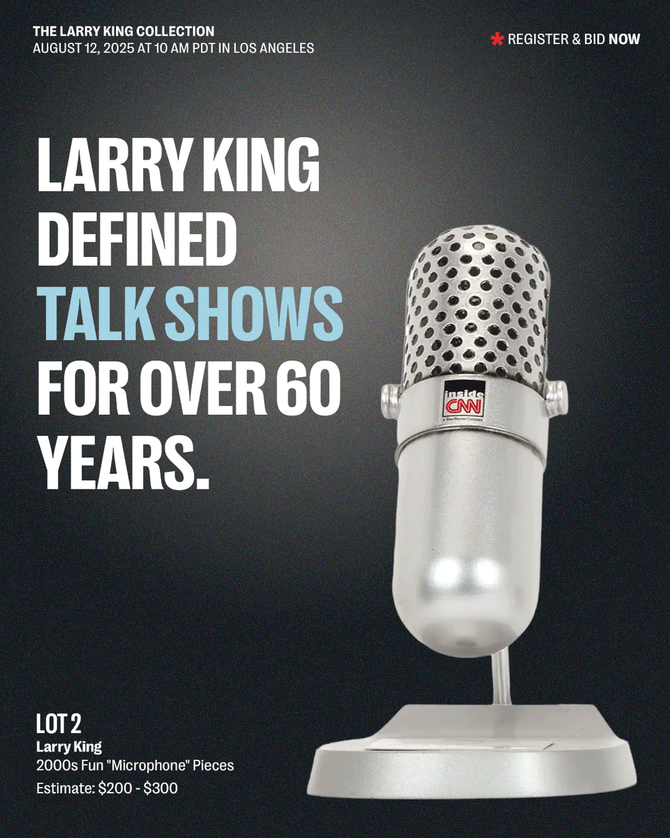 JuliensAuctions's tweet image. The legendary broadcaster who redefined the art of the interview. With his signature suspenders and disarming style, he brought world leaders, celebrities, and everyday people into America’s living rooms for over 6 decades.
His legacy lives on in the countless conversations…