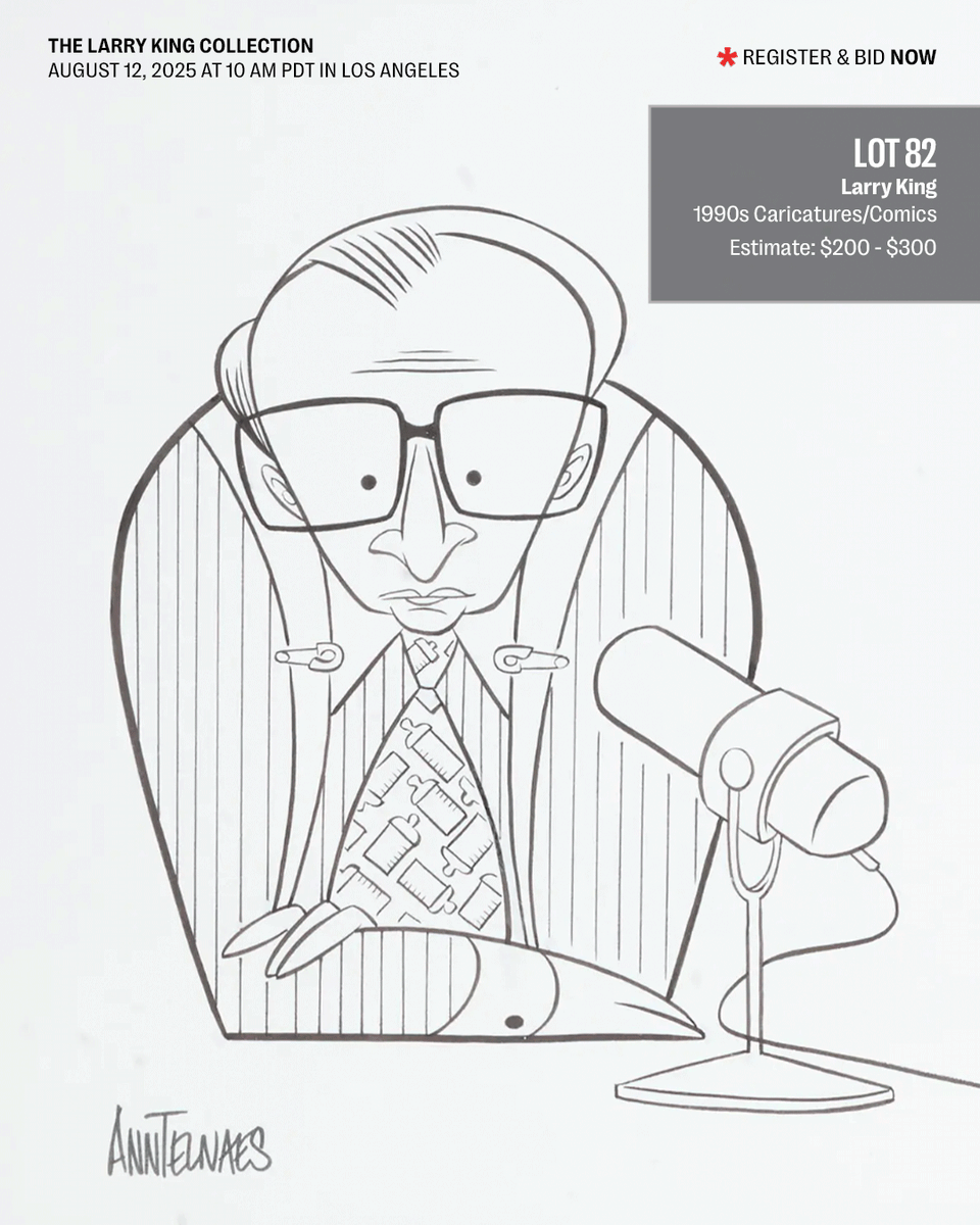 JuliensAuctions's tweet image. The legendary broadcaster who redefined the art of the interview. With his signature suspenders and disarming style, he brought world leaders, celebrities, and everyday people into America’s living rooms for over 6 decades.
His legacy lives on in the countless conversations…
