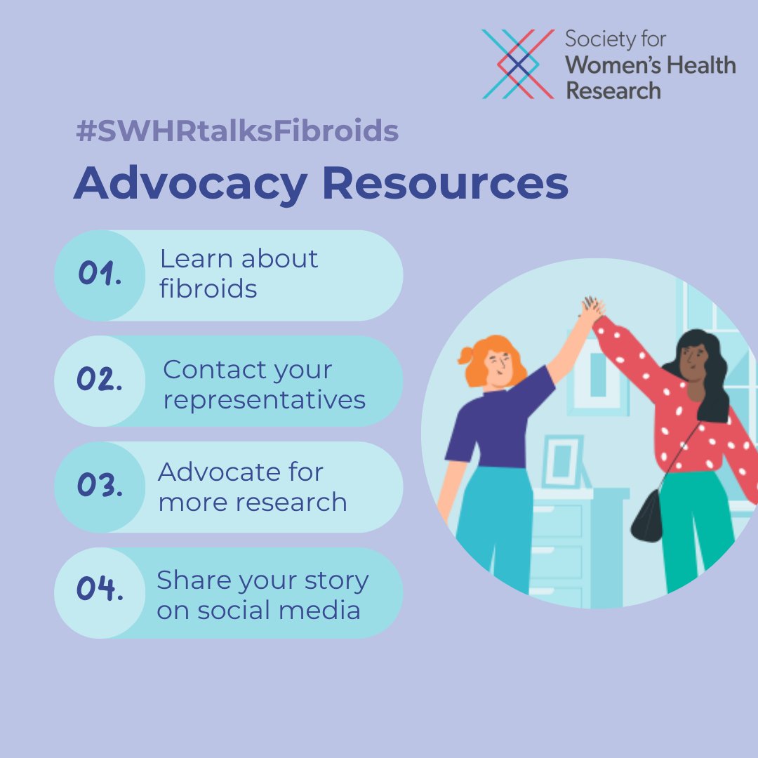 SWHR's tweet image. #FibroidsFriday #DYK that #Fibroids are often underdiagnosed? This July, advocate for fibroids research and funding and check out the Fibroids Awareness Month Toolkit: swhr.org/resources/fibr… #FibroidAwarenessMonth #SWHRtalksFibroids