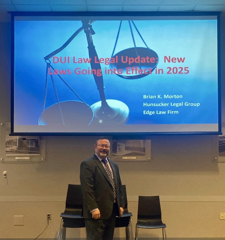 theedgelawfirm's tweet image. The Edge Law Firm’s Brian Morton recently spoke at the Oklahoma County Criminal Defense Association, breaking down the 2025 DUI law changes and sharing strategies to defend the accused.
#DUIDefense