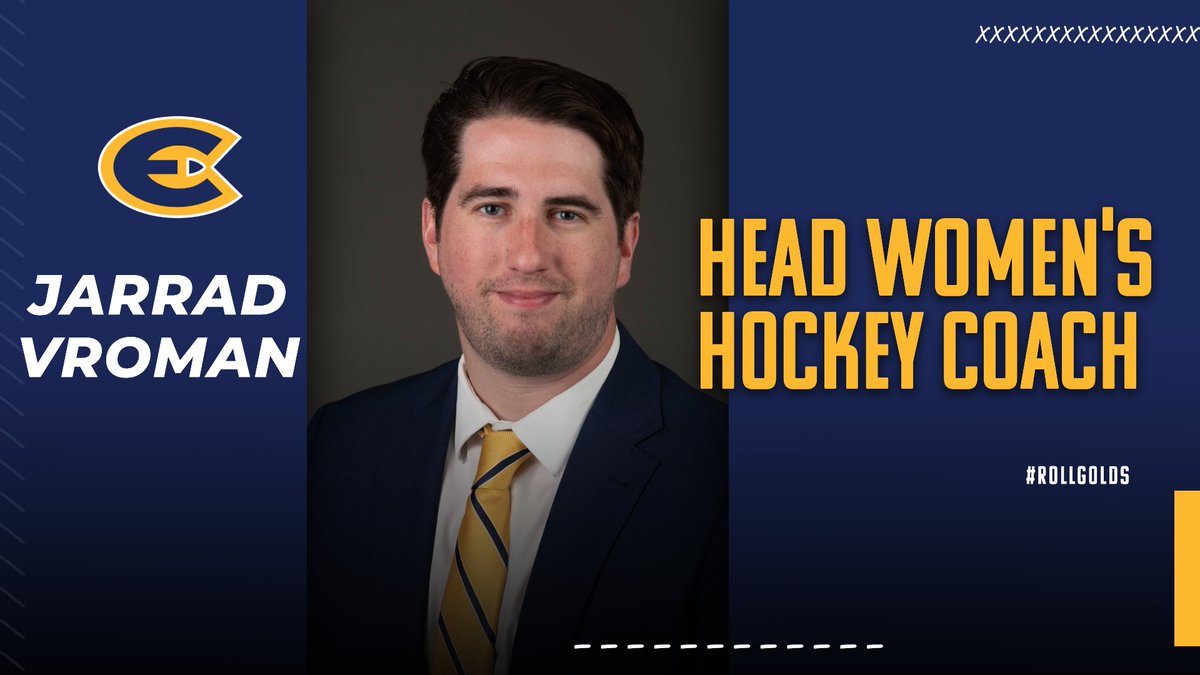 UWECblugolds's tweet image. A BLUGOLD RETURNS! 💙💛
We are happy to announce the hiring of Jarrad Vroman as @UWECWhockey's new head coach! #RollGolds
📰blugolds.com/news/2025/7/18…