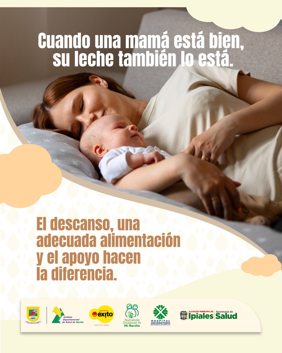 Una exitosa lactancia materna requiere de una madre tranquila, apoyada y con una adecuada alimentación. 🍲

Todo ese bienestar se transforma en amor, cuidado y perfecta nutrición.

#Lactatón
#IDSNEstáContigo