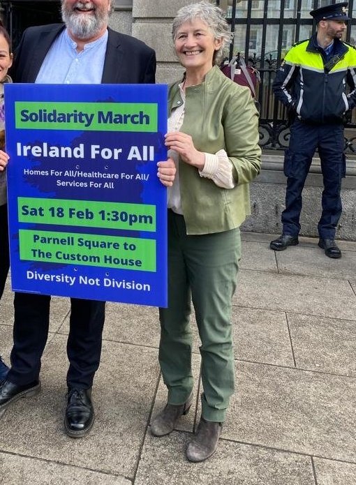 Mick_O_Keeffe's tweet image. "Ireland For All"
This woman has officially announced her candidacy for President of Ireland.
We need a President who understands Ireland is for the Irish, not for all.