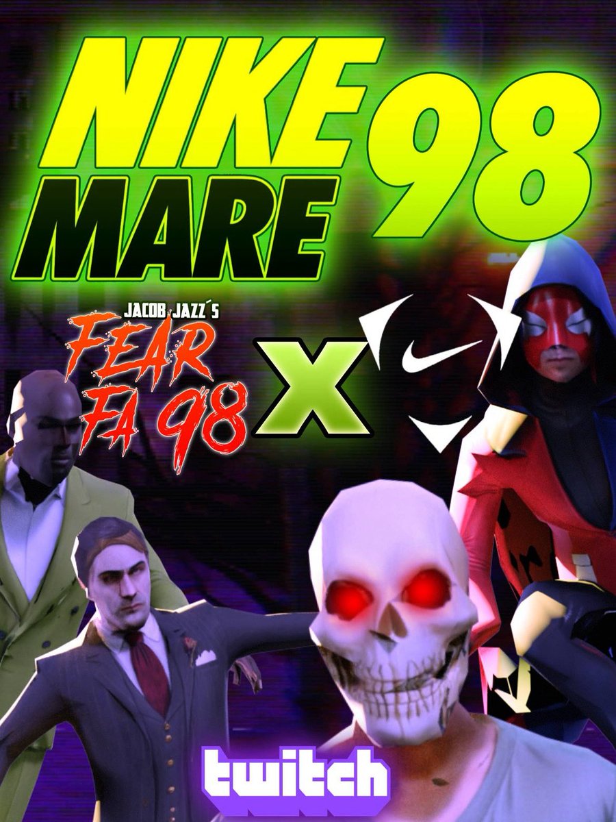 CeleryEmblem's tweet image. NIKE MARE 98 the official crossover between FEAR FA and NIKE powered by TWITCH is now available as part of the SCARY GOOD NIKE campaign!! jacobjazz.itch.io/nike-mare-98
