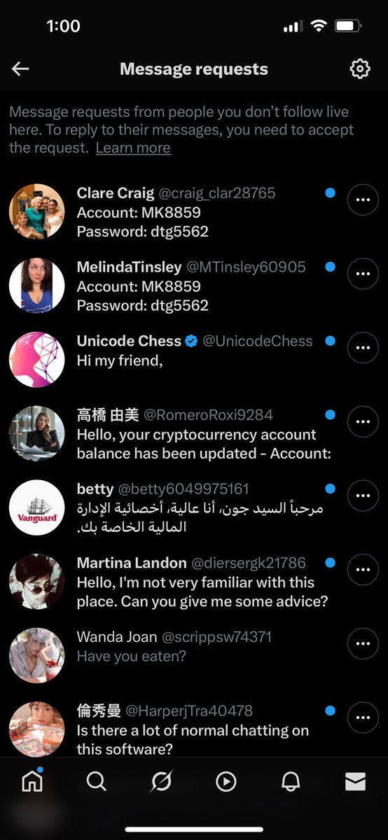 _kramerica's tweet image. Everyone’s message requests look like this right? We’ve all just accepted it? Cool…