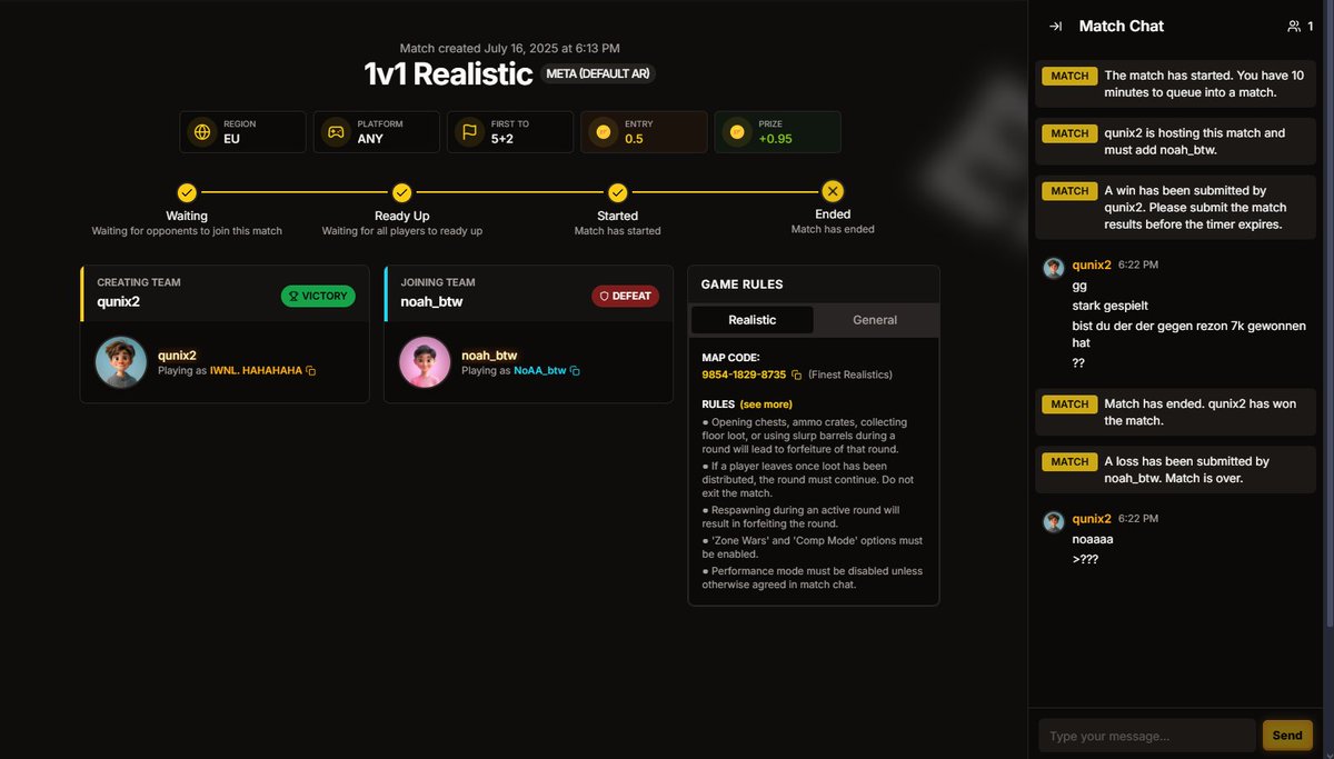 qunix220680's tweet image. this guy won against rezon 7,5k 🤡