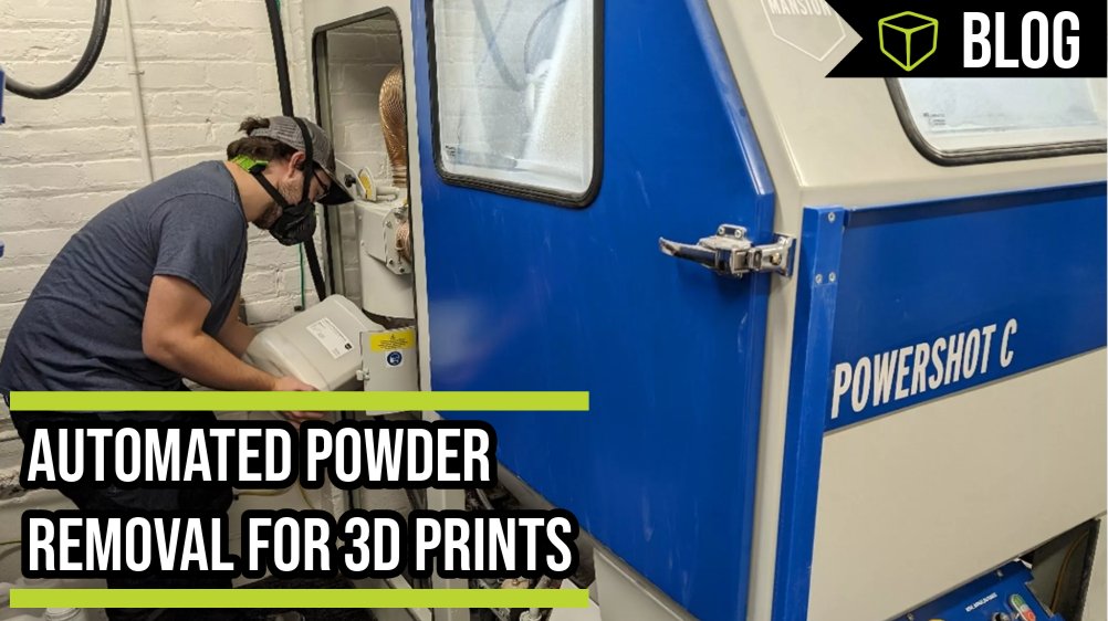 GoEngineer's tweet image. With the @WeAreDyeMansion Powershot C, you only need 1 tool to get a perfect finish on your laser sintered #3Dprinted parts: glass beads. In a recent blog, Simon explains how to set up the Powershot C, showing how easy it is to depowder your 3D prints: hubs.la/Q03xWWSX0