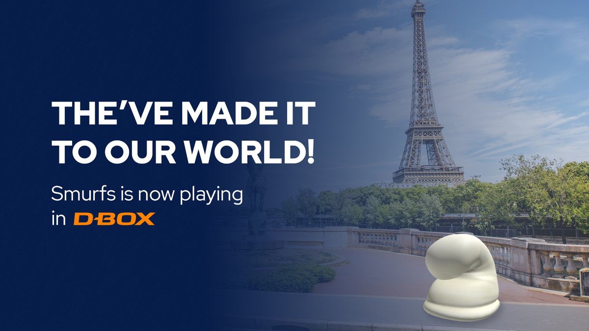 dboxtech's tweet image. 🩵The’ve made it to our world! Smurfs is now playing, and you can feel every moment of the adventure in D-BOX
hubs.la/Q03xjzv30
//
🩵 Les Schtroumpfs sont maintenant à l’affiche, et vous pouvez ressentir chaque moment de l’aventure grâce à D-BOX.
hubs.la/Q03xjxqg0
