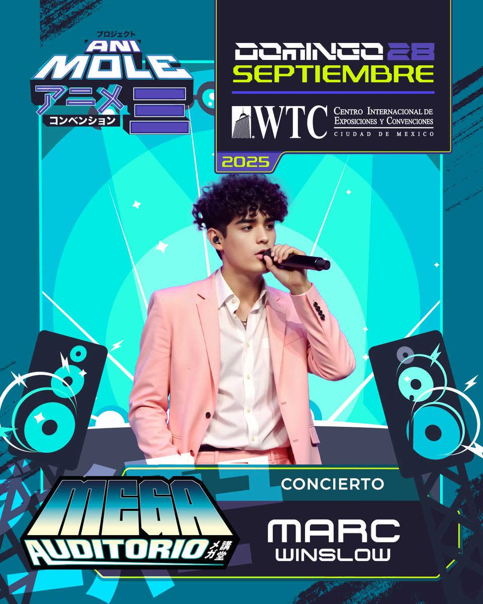 lamolemx's tweet image. 🎼 🎤 Las emociones se desatarán a tope con el concierto de @MarcWinslow, el domingo 28 de septiembre en #AniMole3. ¿Qué temas te gustaría que incluya en su setlist? 🎟 ¿Ya tienes tus entradas para el eventooooo? Visita animole-2025.boletia.com.