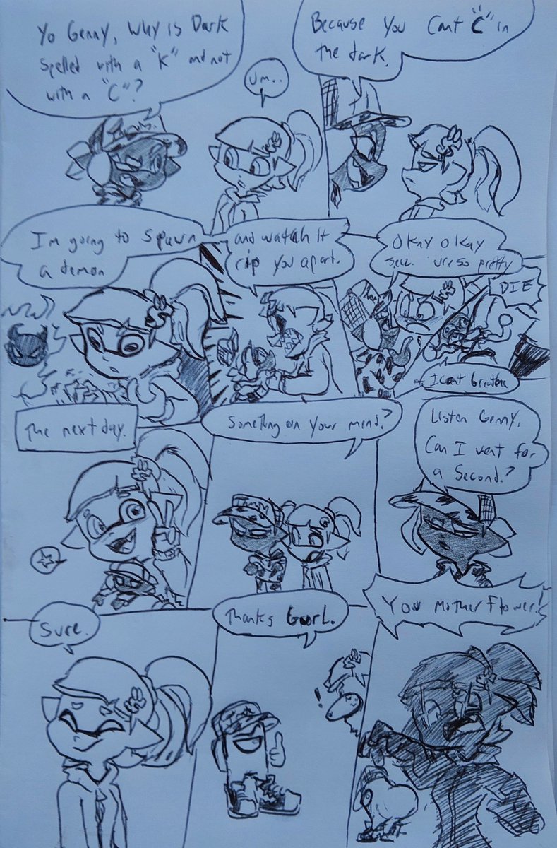 RangerBizmuth's tweet image. Since when Genny can summon demons????
And she found out I was an imposter lol
@TherealGenesis8