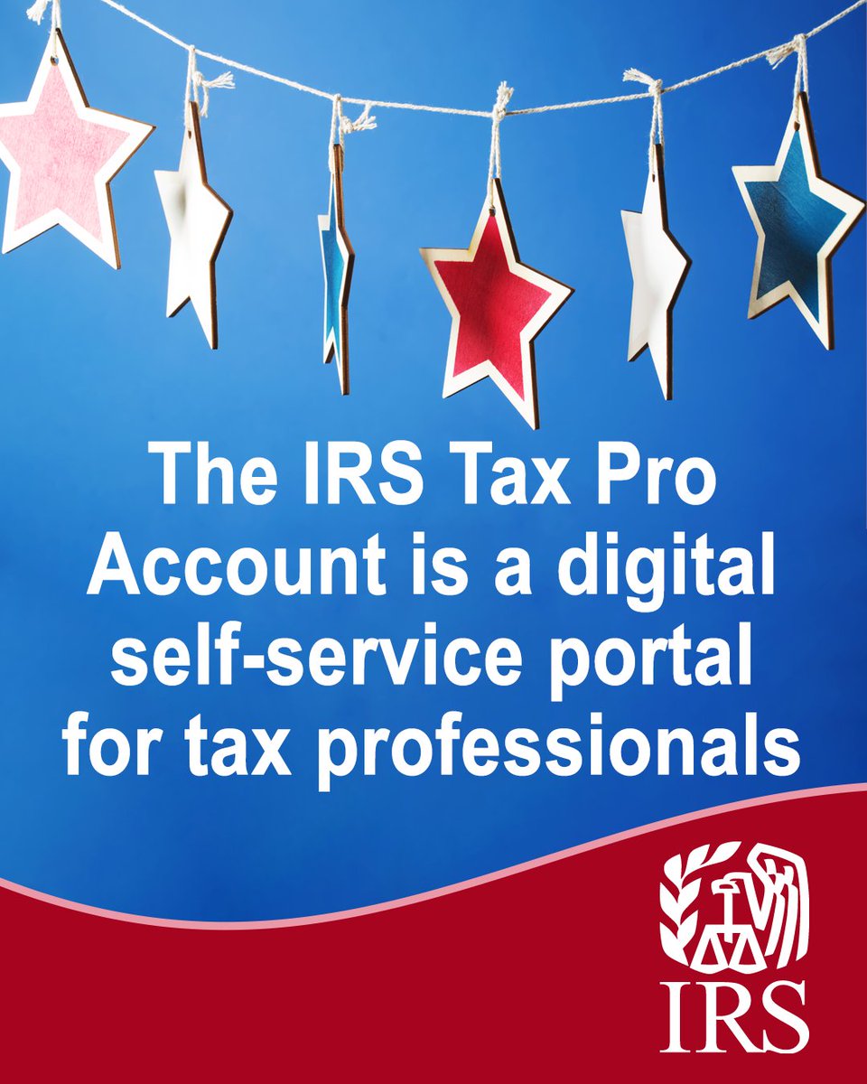 IRSnews's tweet image. The #IRS Tax Pro Account lets #TaxPros work directly with clients on a digital platform, shortening processing times and eliminating the need to fax, mail or upload documents. Learn more: irs.gov/taxproaccount