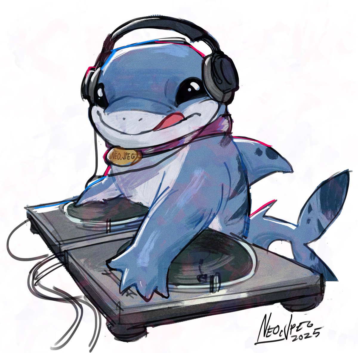 neo_jpeg's tweet image. DJ Jeffrey from today's art stream
#marvelrivals #jeffthelandshark