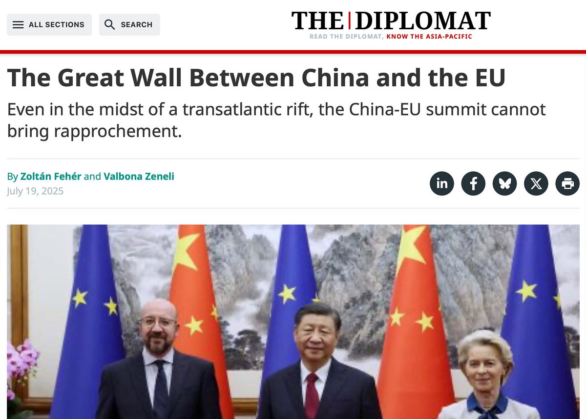Zoltán Fehér, PhD (@zoltanfeherhu) on Twitter photo In <a href="/TheDiplomatMag/">Diplomat Magazine (International)</a> we argue that next week's EU-China Summit cannot bring rapprochement as China's stances on major structural issues in economic, political, and security affairs continue going against EU's values and interests <a href="/ValbonaZeneliTo/">Valbona Zeneli</a> <a href="/AtlanticCouncil/">Atlantic Council</a> <a href="/ACGlobalChina/">ACGlobalChina</a> In <a href="/TheDiplomatMag/">Diplomat Magazine (International)</a> we argue that next week's EU-China Summit cannot bring rapprochement as China's stances on major structural issues in economic, political, and security affairs continue going against EU's values and interests <a href="/ValbonaZeneliTo/">Valbona Zeneli</a> <a href="/AtlanticCouncil/">Atlantic Council</a> <a href="/ACGlobalChina/">ACGlobalChina</a>