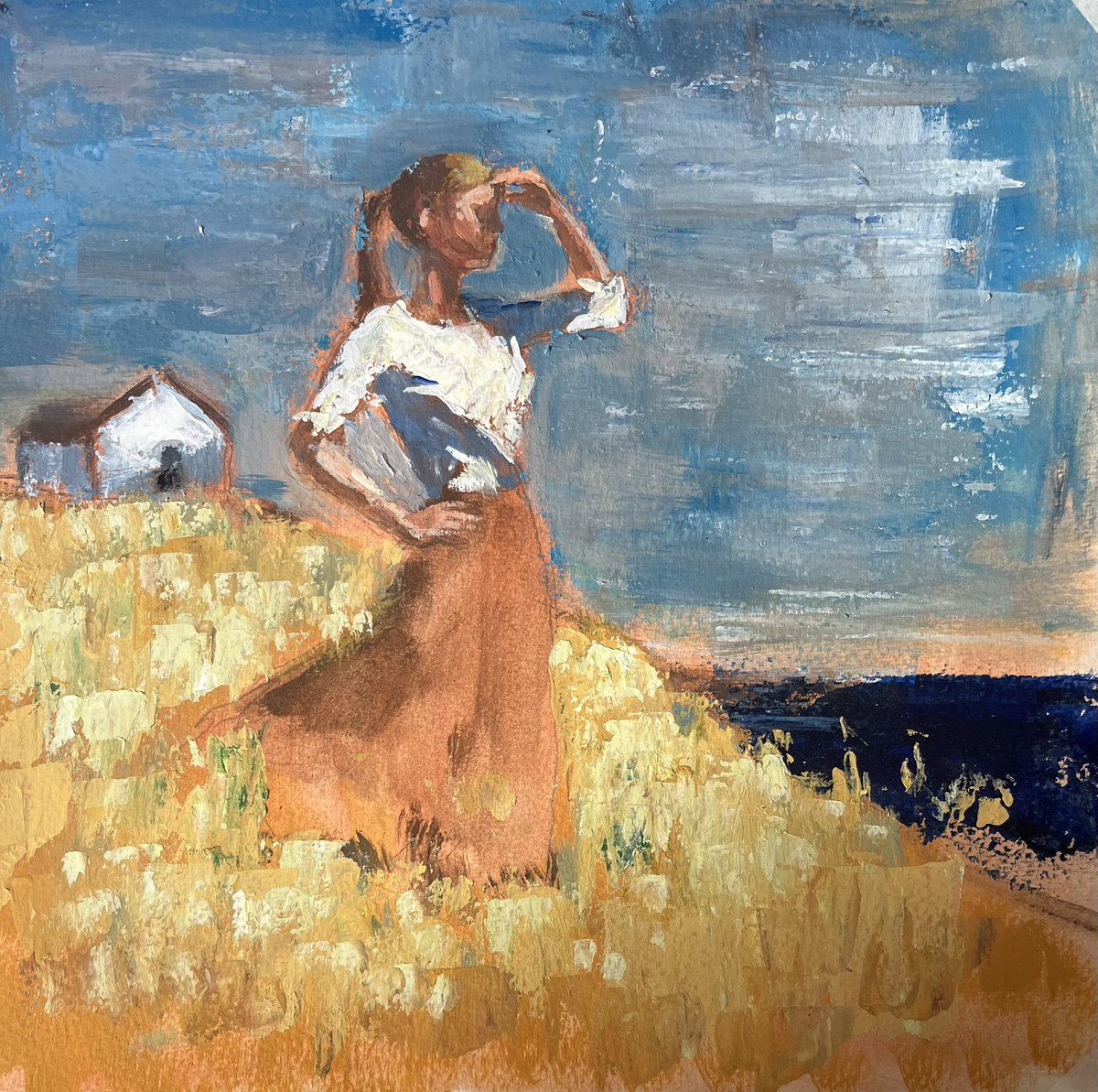 RSalanitro's tweet photo. New painting in acrylics “Looking Beyond” #art #painting #drawing #fineart #contemporaryart https://t.co/YOxaFyY8rA