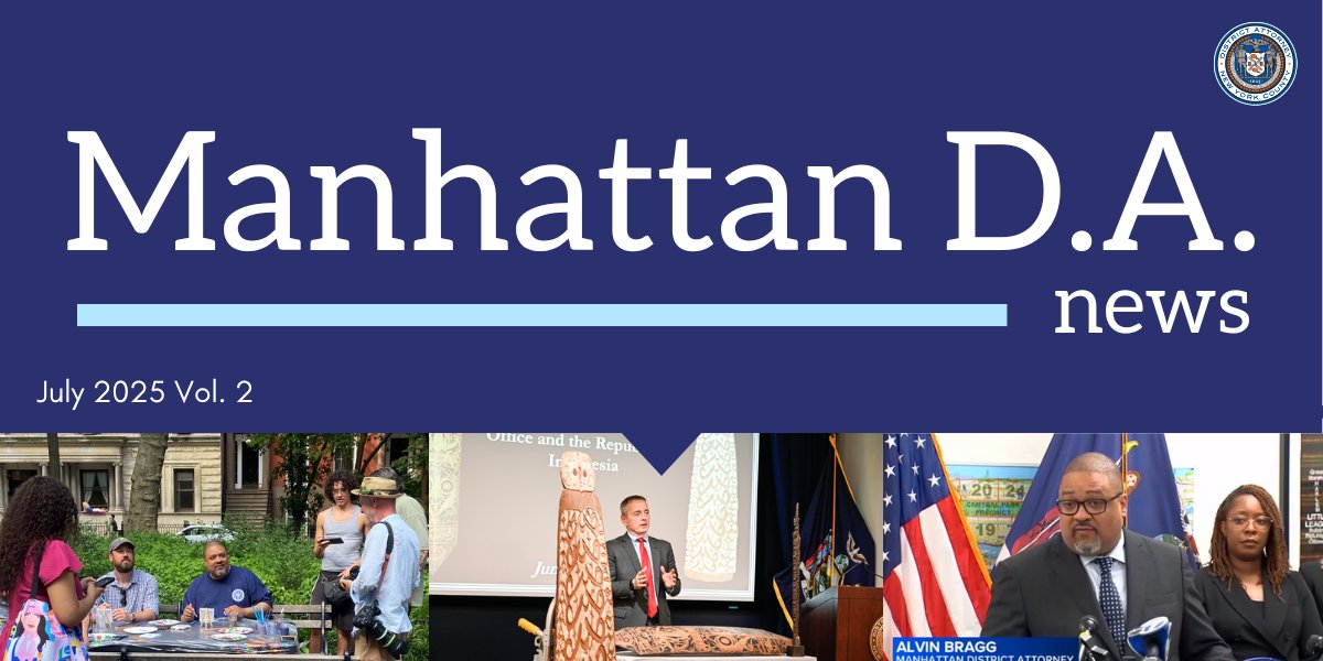 ManhattanDA's tweet image. Stay up to date and read our latest newsletter about our work driving down crime, vacating unjust convictions, and more: cdn.mc-weblink.sg-mktg.com/weblink/MTc1Mj…