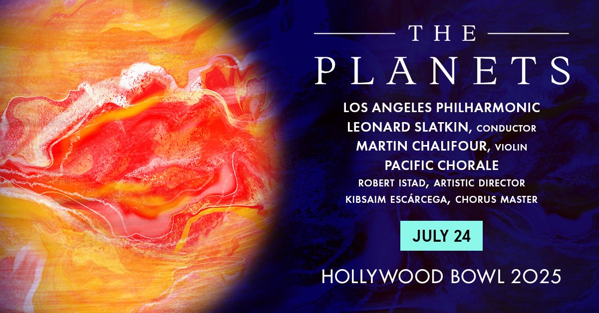 HollywoodBowl's tweet image. "Holst's seven-movement suite inspired by the planets of our solar system "has been sampled, stolen, and cherished by the likes of Frank Zappa, John Williams, Hans Zimmer and any number of prog-rock and metal bands" (NPR).
It's brilliant, dramatic, and full of exciting rhythms.…