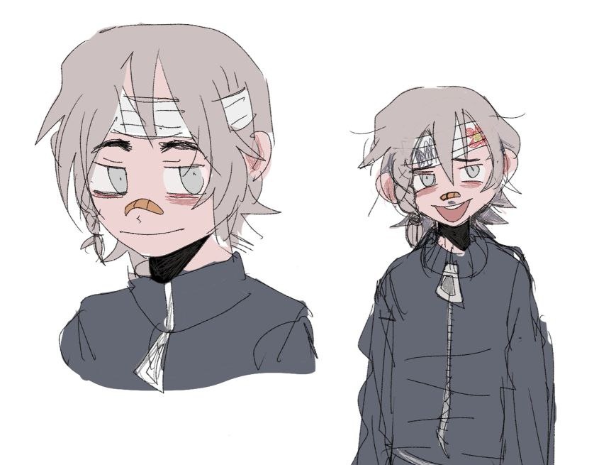 kamuta0's tweet image. It's still fnac 10th anniversary in most places and I didn't draw anything for it!😭 So instead you get a fun fact: 095mu's design "A" originated as a blank the animatronic gijinka (a very weird and far fetched one, but still)
#utau #fivenightsatcandys