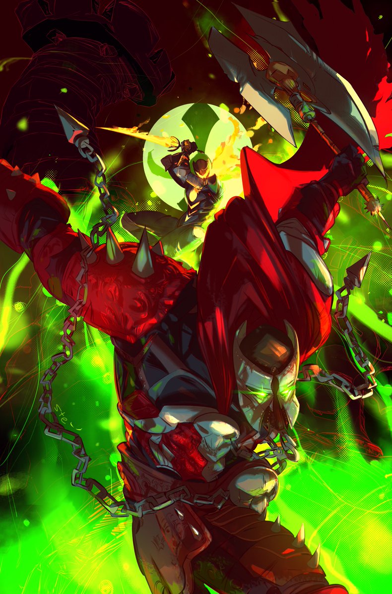 stefano_simeone's tweet image. Cover for Rogue Sun 30,
Rogue Sun meets Medieval Spawn!
Chains everywhere!