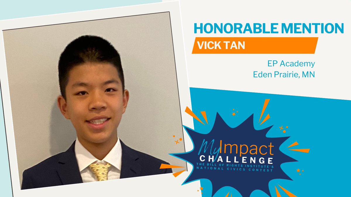 BRInstitute's tweet image. Congratulations to Vick Tan! His project, Fish Hut, a 501(c)(3) nonprofit that brings fishing and education to underserved kids in his community, earned an Honorable Mention award in our 2025 MyImpact Challenge. Learn about all our winners today! bit.ly/4lP5P0u…
