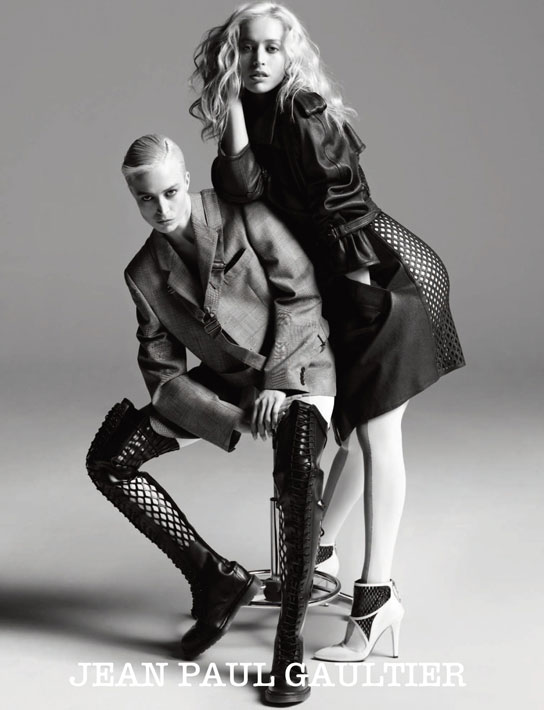 solliuv's tweet image. jean paul gaultier fall 2009 campaign with raquel zimmermann ph. by inez &amp;amp; vinoodh