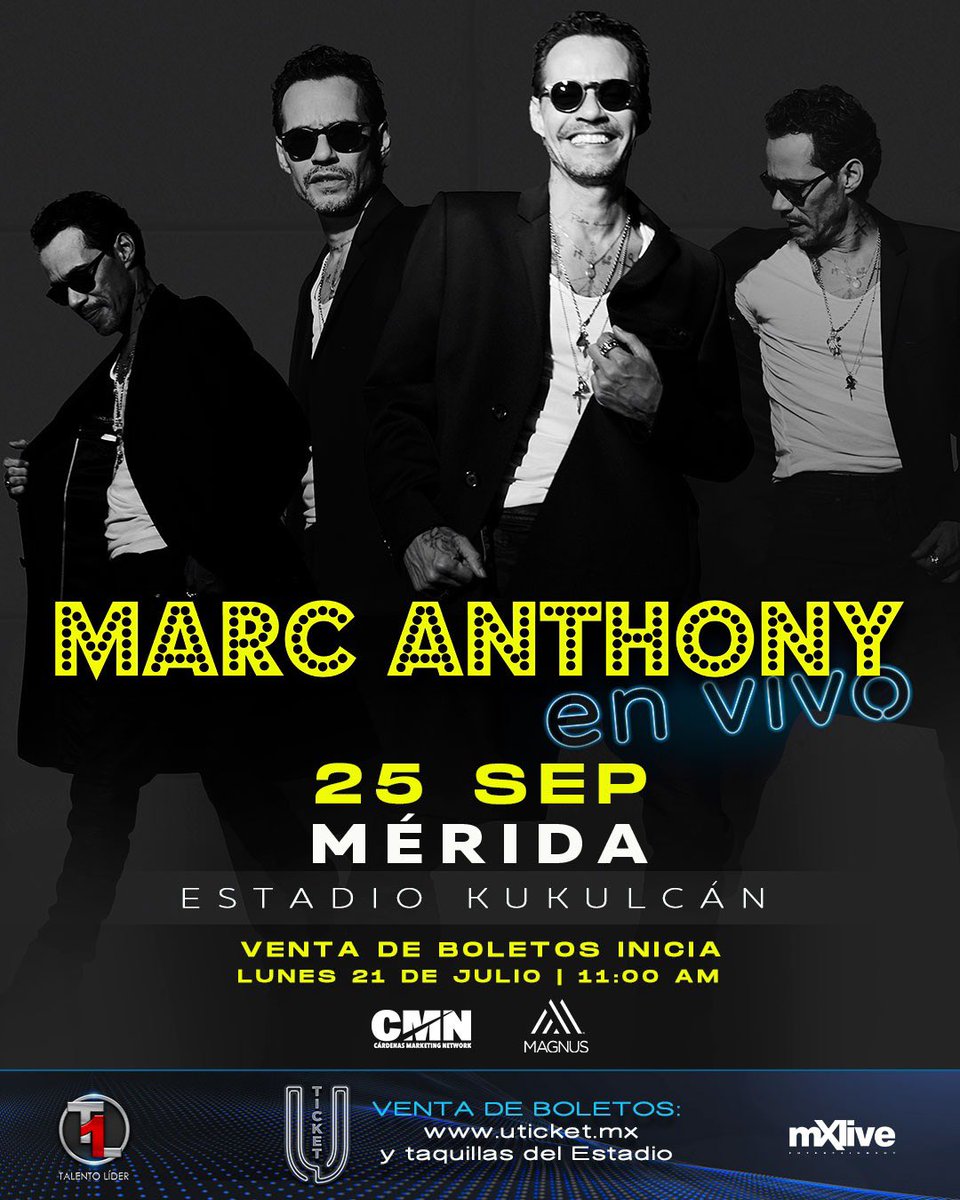 MarcAnthony's tweet image. En México me reciben como en  casa.
Por eso volvemos con nuevas fechas del En Vivo Tour.
Gracias por tanto amor. ¡Nos vemos pronto, mi gente! 💃🏽🎶