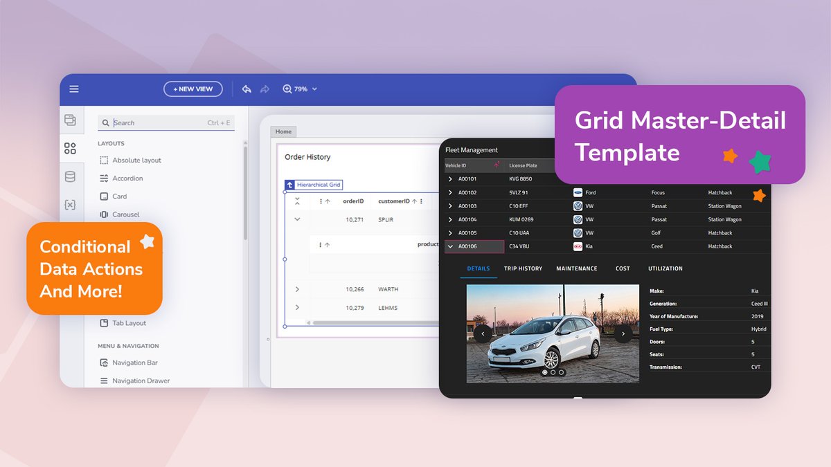 appbuilder_dev's tweet image. 🚀 New on App Builder: Conditional Data Actions &amp;amp; Grid Master-Detail 

A fresh wave of productivity features is here—designed to streamline enterprise app development and enhance user interactions. 

Let&apos;s explore what&apos;s new 👇