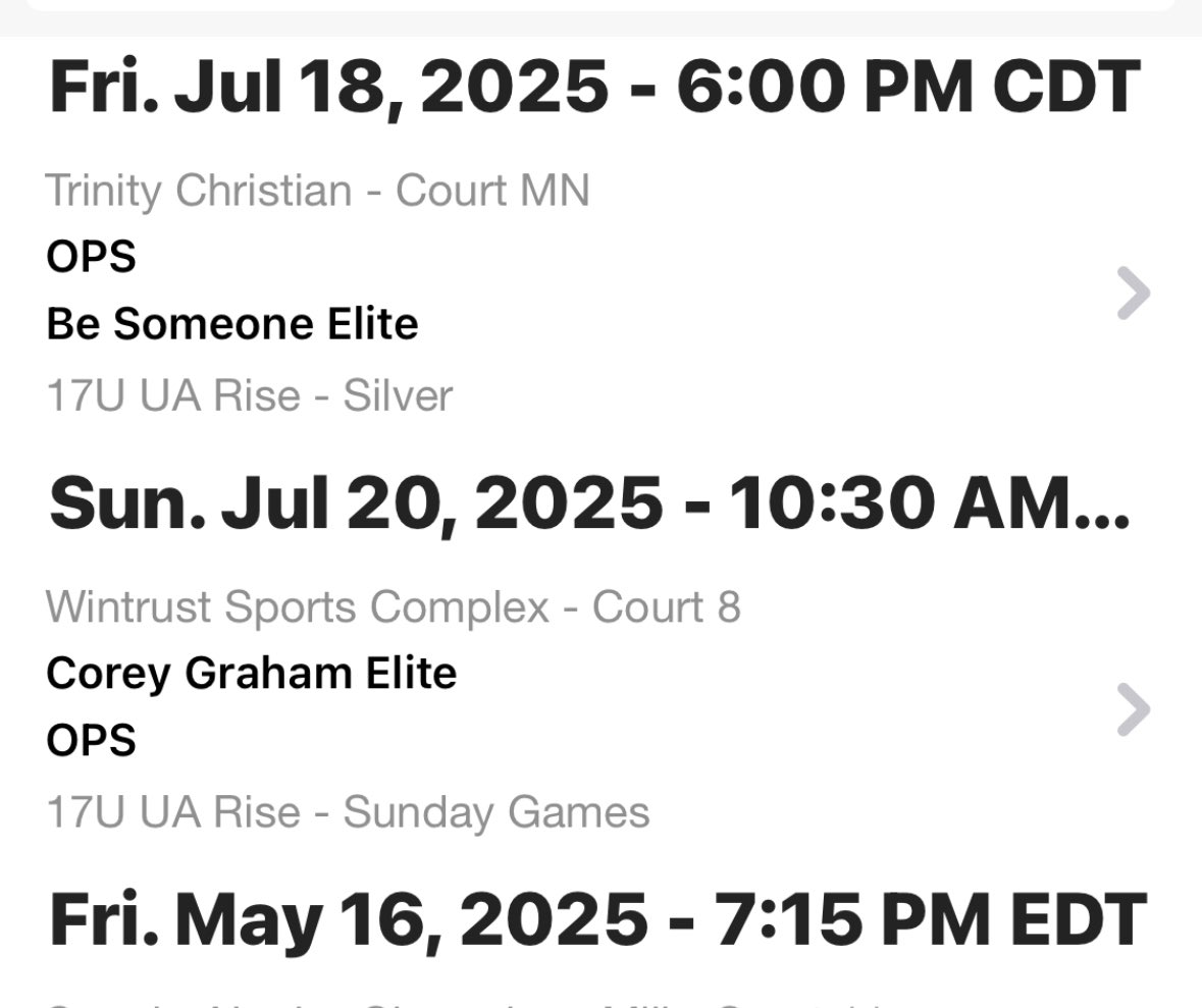 Next two games in Chicago. <a href="/OPSUARISE_2026/">OPS UA Rise 2026</a>