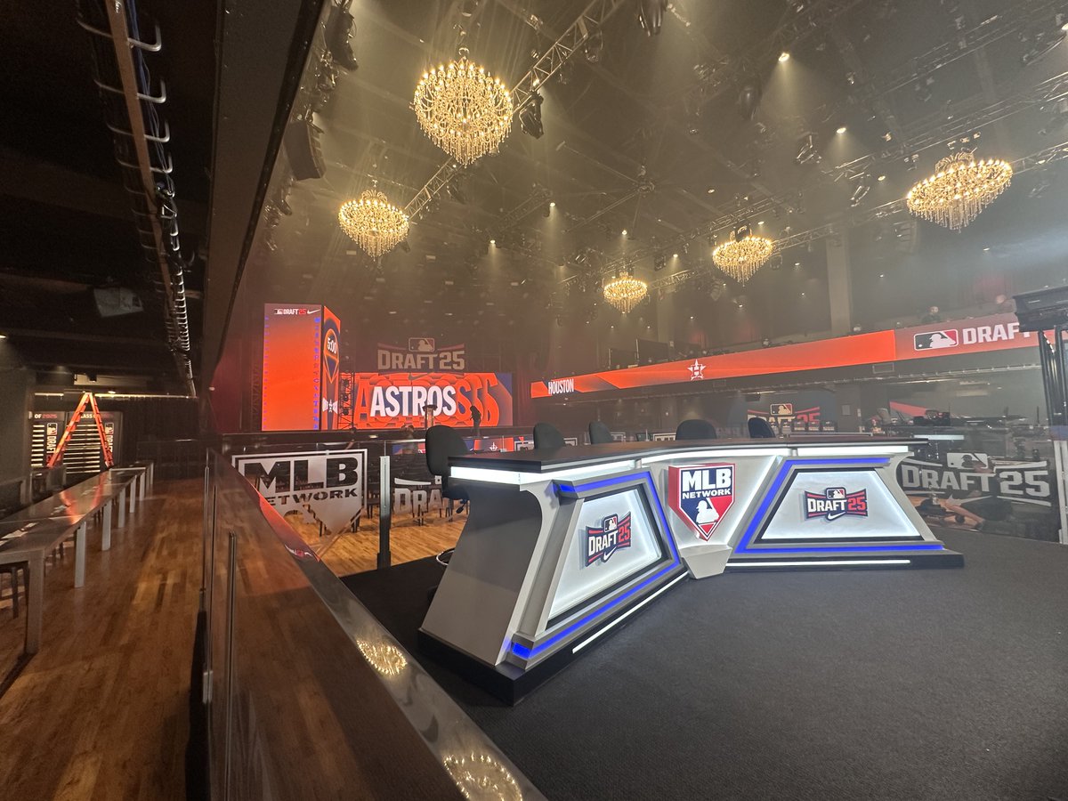 FilmwerksLLC's tweet photo. ⚾️Did ya catch the MLBN Draft and All Star Game this past Sunday?⚾️

We were all in for the action and proud to have provided the sets and desks that helped bring MLB Network’s amazing vision to life on the big stage! ⭐

Huge thanks and shoutout to @MLBNetwork for trusting us to be part of these incredible events each year.💥

💬 Who was your favorite pick?
👀 Spot our setup on the broadcast?
👇 Let us know below

#MLBDraft #AllStarGame #MLBNetwork #broadcast  #Baseball #MLBAllStar2025 #eventproduction
