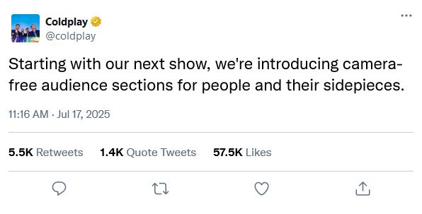 A thoughtful decision by <a href="/coldplay/">Coldplay</a>