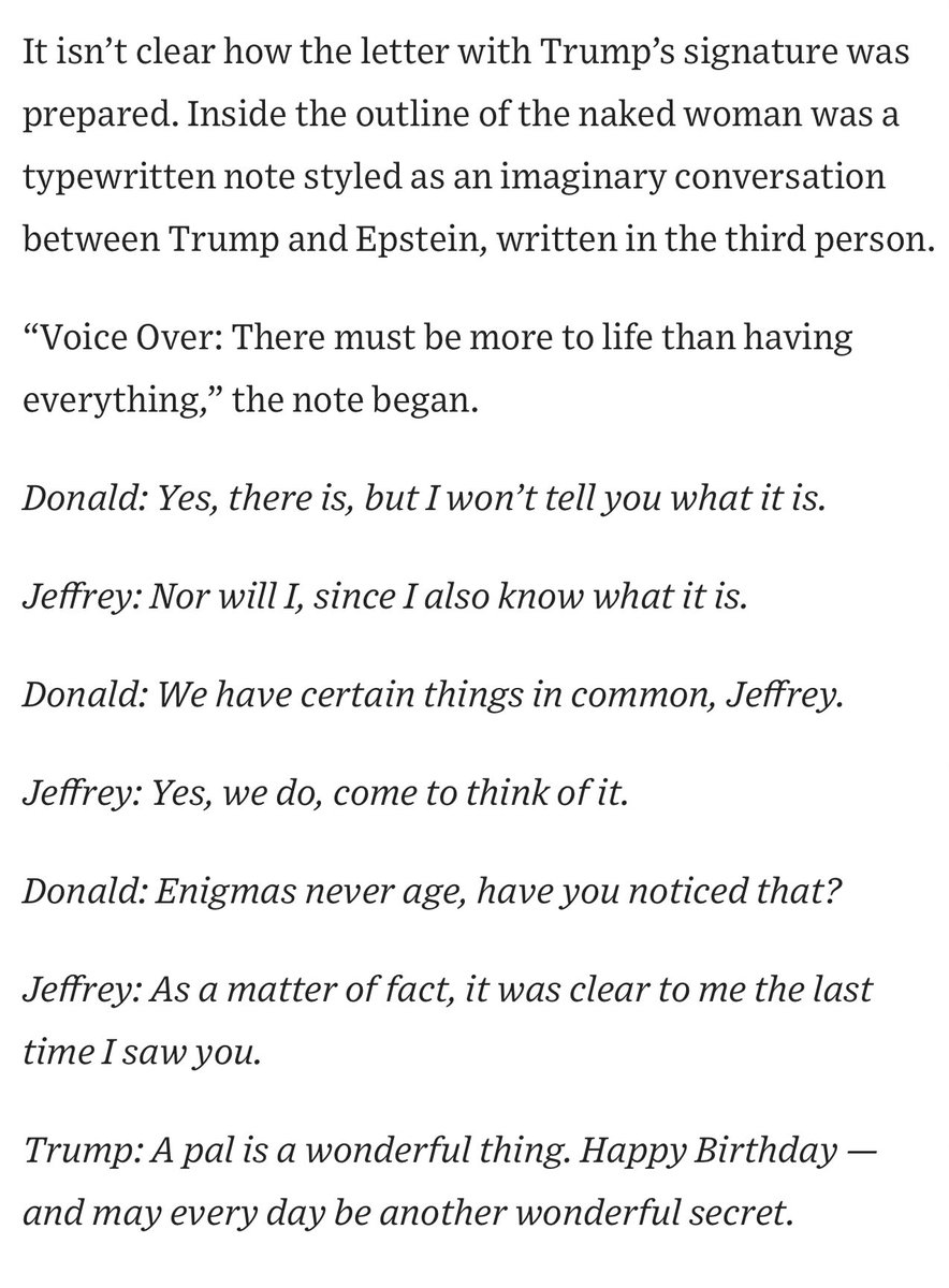 nickreeves9876's tweet image. Trump's purported letter to Epstein.