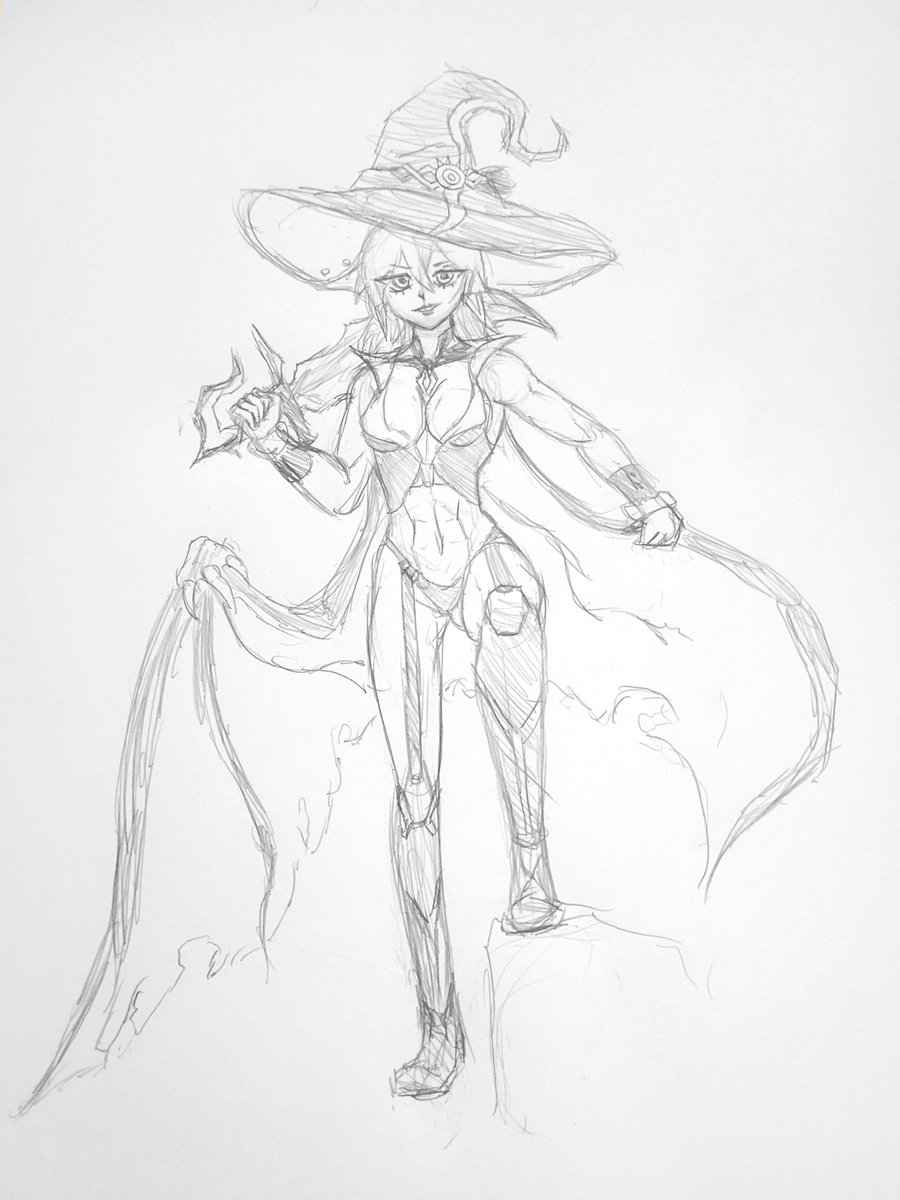 MDF_Yay's tweet image. Diabellstar, the Black Witch (In a succubus outfit) (There are so many sinful spoils puns you could make, so I'll leave that to you.)