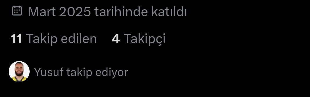 Adamın takip etmediği bitane fenerli yok bak bir @.sirpliyarragı