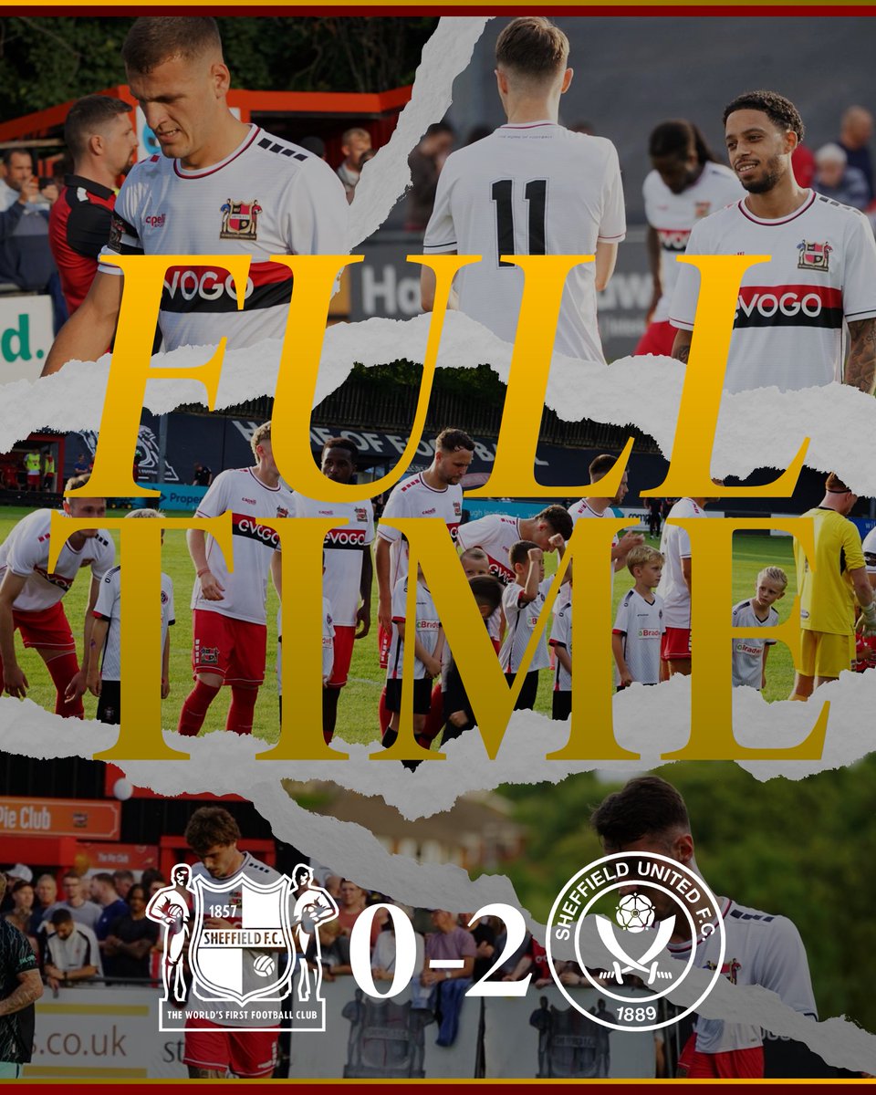 sheffieldfc's tweet image. Full-time at The Home of Football Stadium as the Blades notch a win.
All the best to @SheffieldUnited this season 🤝
#TheWorldsFirst