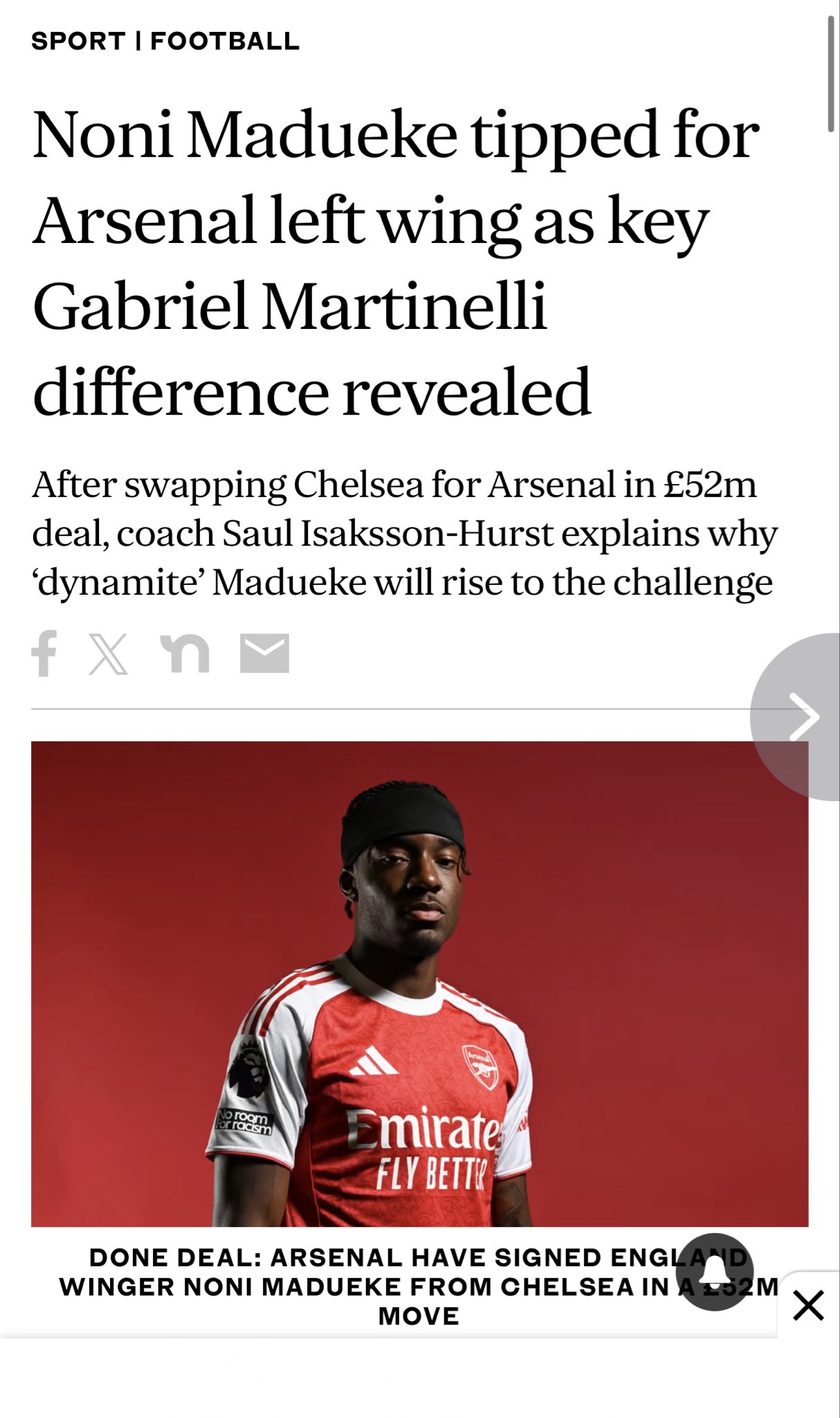 Madueke's Performance Statistics and Impact