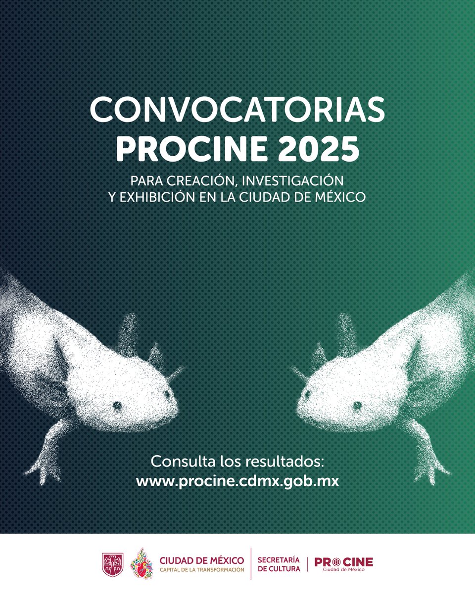 procine_oficial's tweet image. 📢 ¡Ya están disponibles los resultados de las #ConvocatoriasPROCINE2025!
Consulta la lista de los proyectos seleccionados 👉 procine.cdmx.gob.mx/resultados-con…
Gracias a todas y todos por participar 🎬
@CulturaCiudadMx