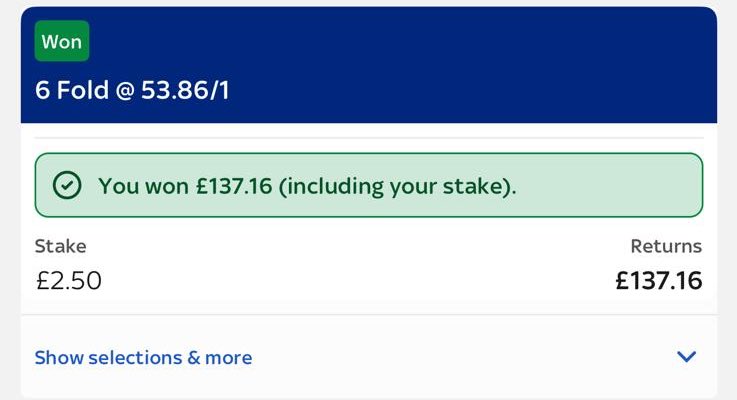 Baggielee80's tweet image. Not been a bad week in the end. Not been the best start to July for me 😢😢 #winning #bookiebashing