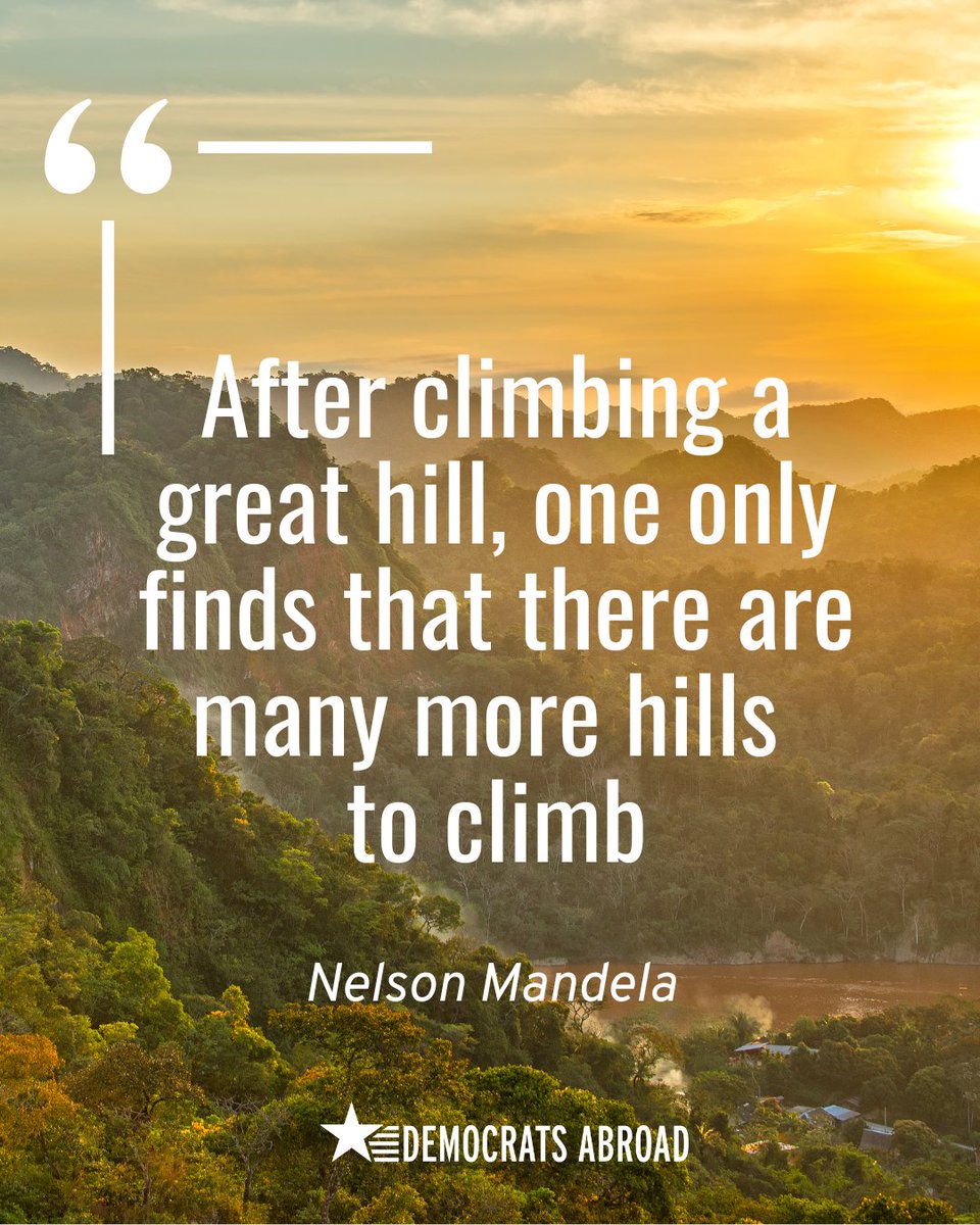 DALionCity's tweet image. This Nelson Mandela Day we honor his legacy by highlighting some of his most powerful words — a tribute to the fight for freedom, dignity, and democracy.
#NelsonMandelaDay #DemocratsAbroad #FreedomIsNotFree #MandelaLegacy