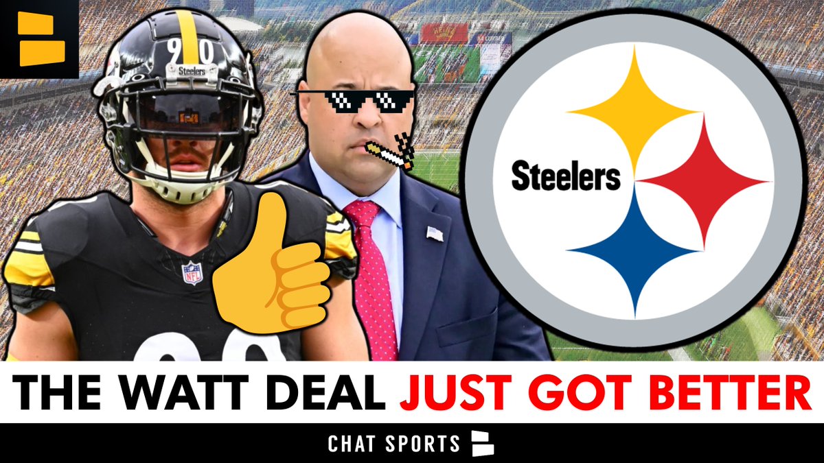 jack_sperry's tweet image. T.J. Watt's contract extension just got EVEN BETTER now that the official structure has been released 📈
Plus, a Steelers insider thinks PIT might add a safety before the start of the season 👀
Get The Latest Here ➡️: youtube.com/watch?v=19AQnj…
@ChatSports