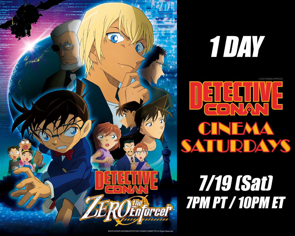 tmsanime's tweet image. Detective Conan: Zero the Enforcer premieres tomorrow! Don't miss out on this movie as a part of Detective Conan: Cinema Saturdays🎥
bit.ly/46M1WFf #DetectiveConan
#ConanCinemaSaturdays