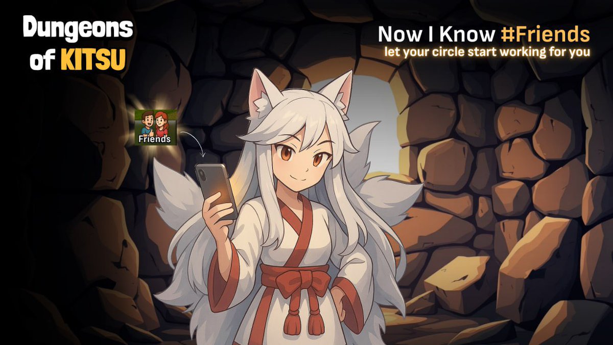 🤝 Now I Know - #Friend

Now I know...
You’ve seen the “Friends” button sitting there.
Maybe you ignored it. Maybe you weren’t sure what it did.

But go ahead - tap it.
Because behind that button… there’s a path.
A quiet door that leads you straight to earning $KITSU.
✨ Invite