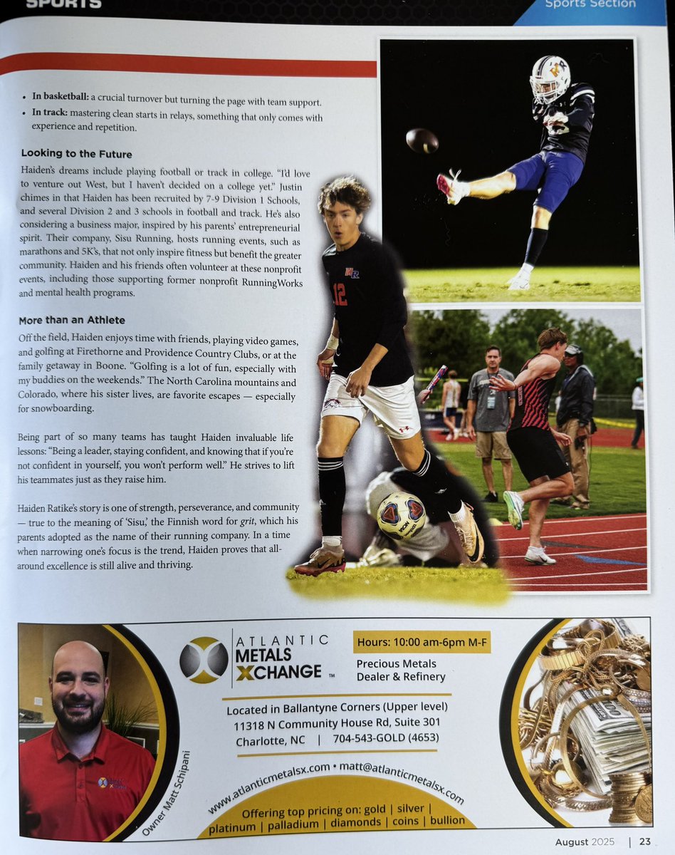 Huge thank for the awesome feature on my journey as a 4-sport athlete! Grateful for the recognition and excited for what’s ahead. 🏃‍♂️🏈⚽🏀 <a href="/MarvinRidgeFB/">Marvin Ridge Football</a> <a href="/MarvinRidgeHoop/">Marvin Ridge Basketball</a> <a href="/MavericksTFXC/">Marvin Ridge T&F/XC</a> <a href="/MarvinRidgeHSNC/">Marvin Ridge HS</a> <a href="/MavAthletics/">Marvin Ridge Athletics</a>