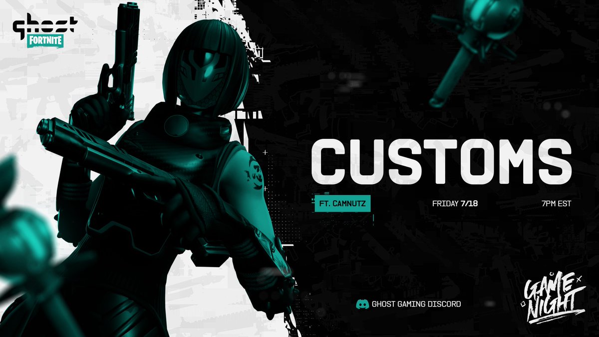 Ghost Fortnite (@ghostgamingfn) on Twitter photo friday nights are for ghost game night 😤
<a href="/Camnutz1/">Ghost Camnutz</a> is running it back with fortnite customs TONIGHT AT 7PM ET
discord.gg/ghostgaming friday nights are for ghost game night 😤
<a href="/Camnutz1/">Ghost Camnutz</a> is running it back with fortnite customs TONIGHT AT 7PM ET
discord.gg/ghostgaming