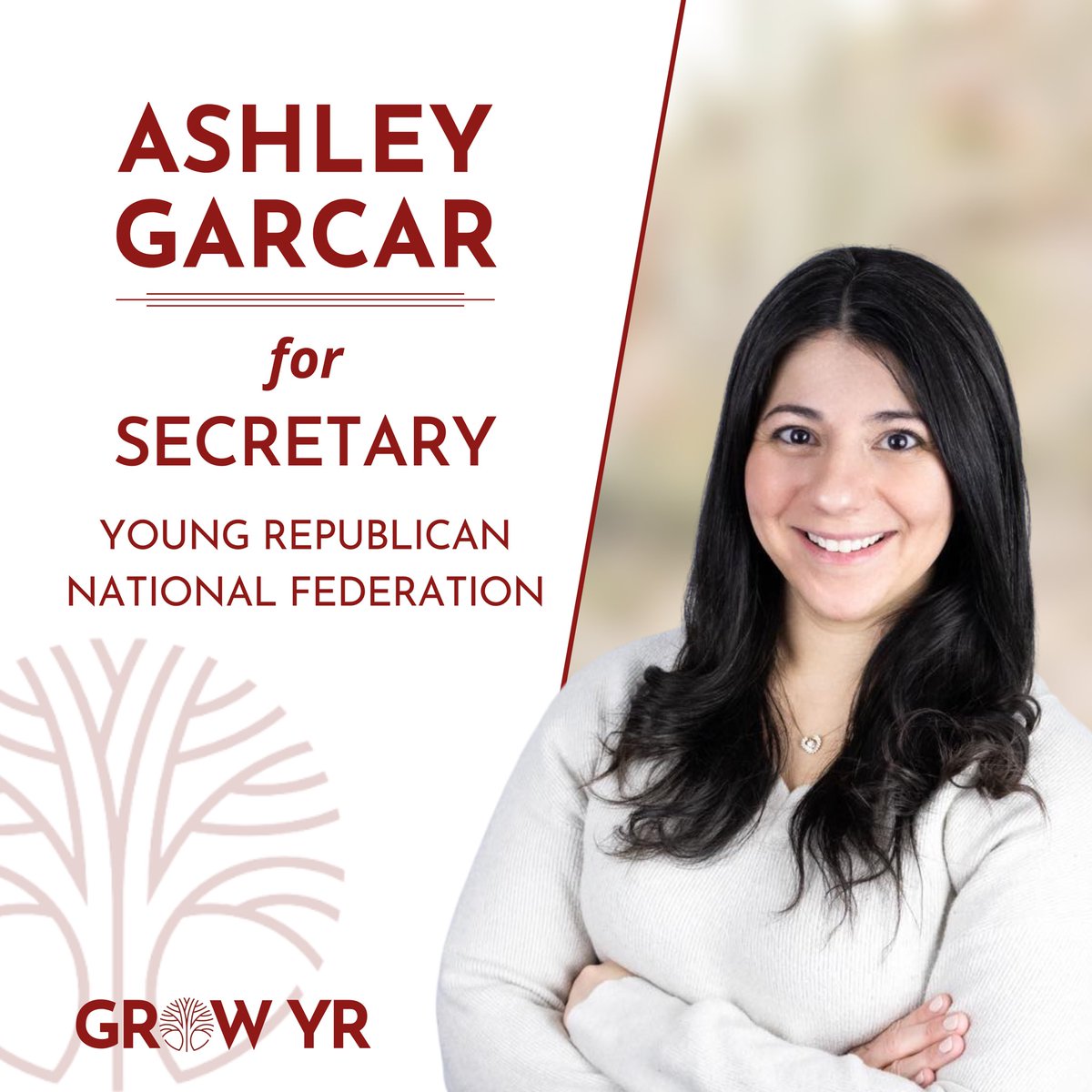 growyr25's tweet image. With a successful term as Assistant Secreatary under her belt, she is the most qualified person for the job. The Grow candidate for Secretary: Ashley Garcar
🏛️ 6 Years of Leadership at Every Level: Brought impactful, results-driven leadership to the local, state, and national…