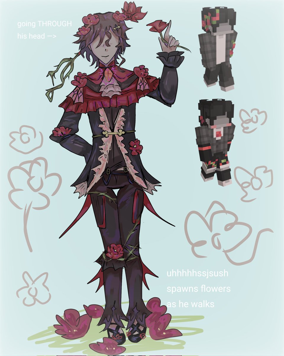 curse0fbinding's tweet image. REDESIGN YAYAY #nezoshokifanart ¿¿