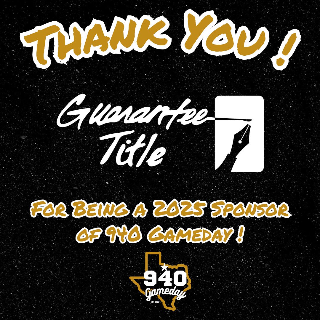 940Gameday's tweet image. Thank you to Guarantee Title for being a 2025 Sponsor of 940 Gameday!
Thanks to your generosity, we were able to provide a reliable platform for local high school student athletes!