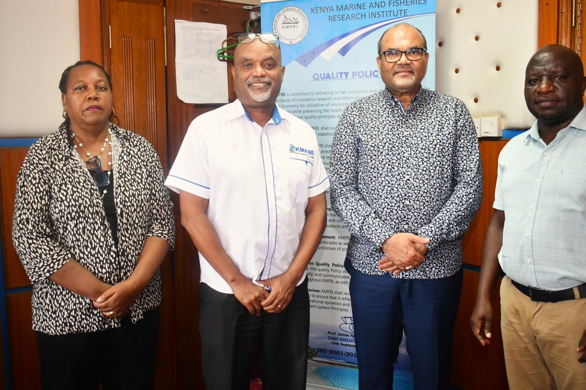 Profshaukat's tweet image. Short tour @KmfriResearch to appreciate its role in #Blueeconomy sector, discussed on capacity building, innovation, linkages & collaboration. Funding from @nrfkenya The Institute is a viable candidate for @AFRAAfrica @IAEATC Regional designated centre. @OfficePCS_KE @nacosti
