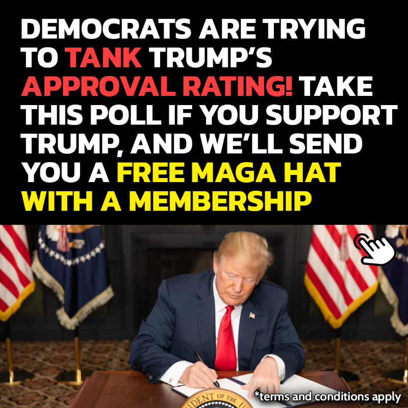 EndTheWokeness_'s tweet photo. Still support Trump? Vote on this poll and we'll send you a FREE MAGA Hat with a membership! 🇺🇸