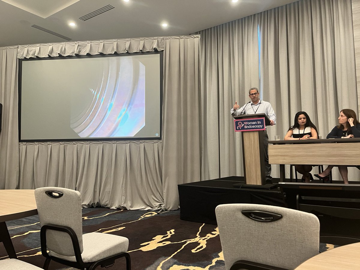 AdvaniRashmiMD's tweet image. The @WomeninEndo 3rd annual summit has kicked off!
Dr. @stevenshamah delivering a talk on #Endobariatrics
Moderated by #DrShivangiKothari and @MaryLKrinskyDO
#WIEsummit2025 @#womeninGI